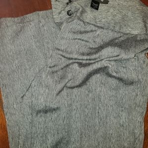 Black tweed pattern pants